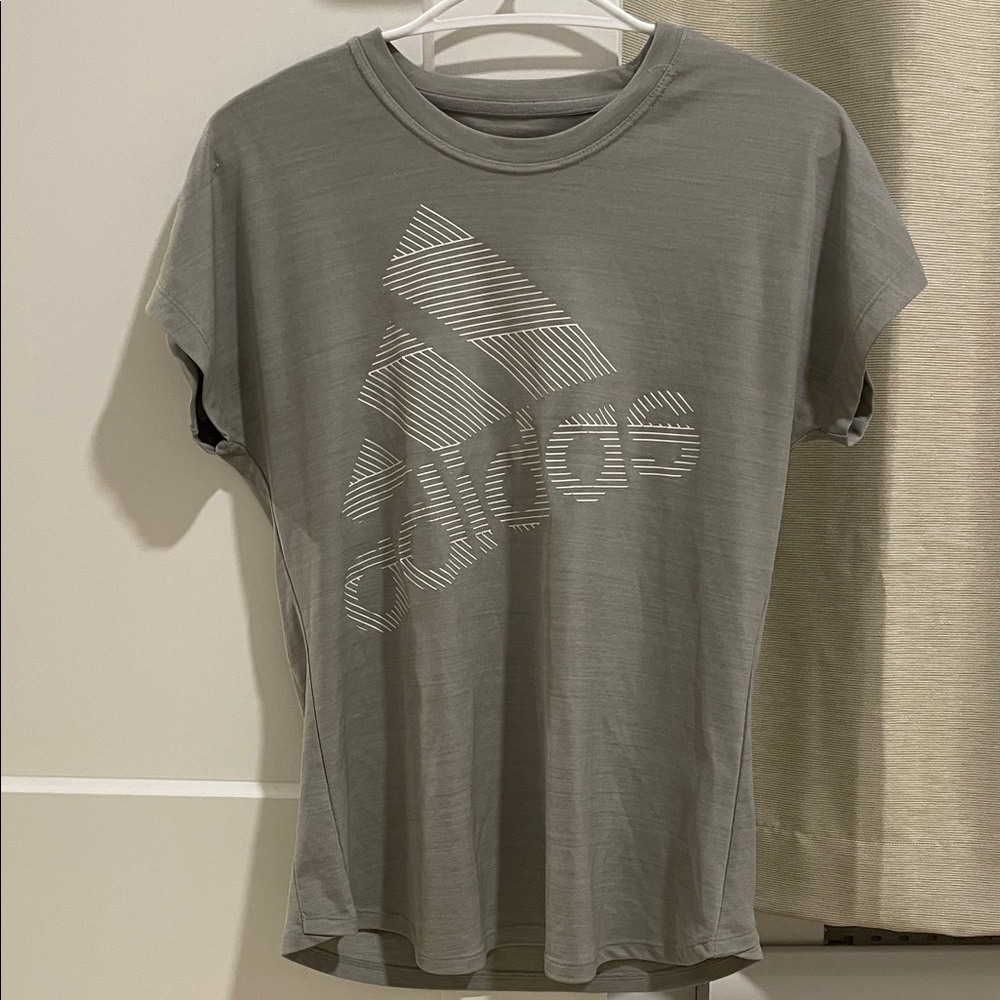 Adidas Classic Gray Tee with Logo